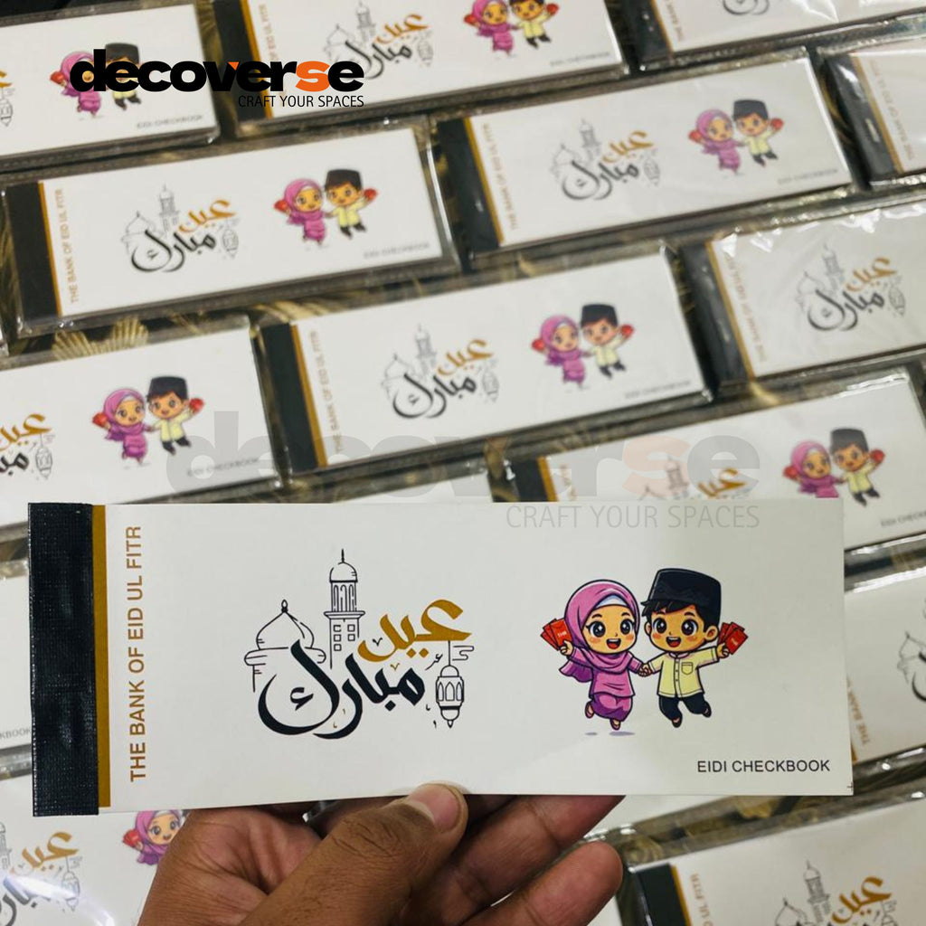 Eidi Checkbook For Kids (12 Pages)