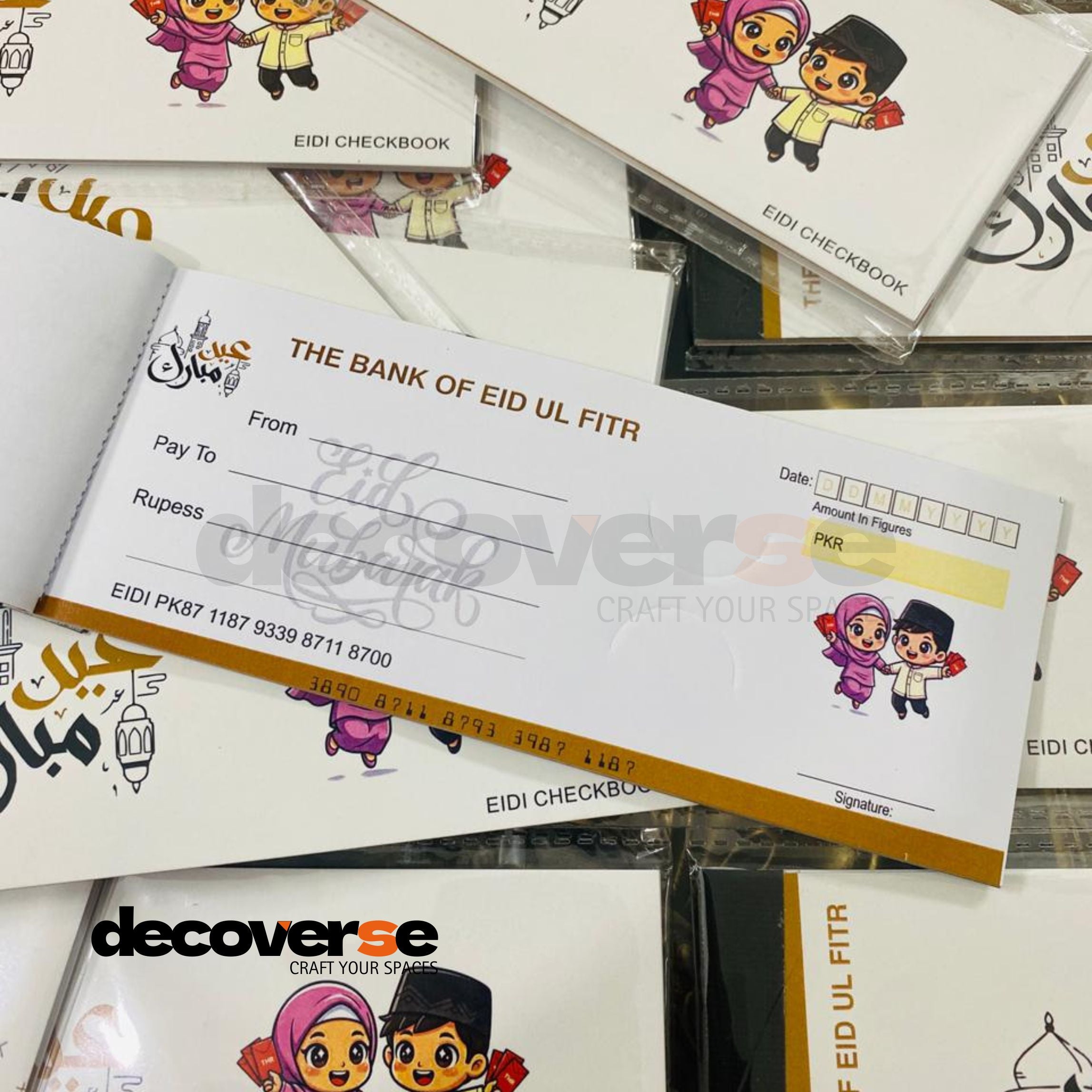 Eidi Checkbook For Kids (12 Pages)